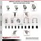 Service Caster 5 Inch 316SS Gray Polyurethane 3/8 Inch Threaded Stem Caster Lock Brake, 2PK SCC-SS316TSTTL20S514-PPUB-381615-2S2 - alternate 2